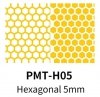 DSPIAE PMT-H05 Precut Masking Tape 5mm Hexagonal